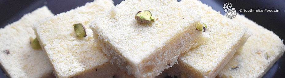 Instant Rava Burfi [Semolina burfi]
