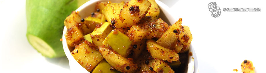 Instant raw mango pickle