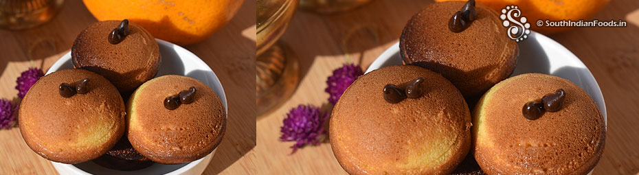 Instant tiny cakes in appam pan