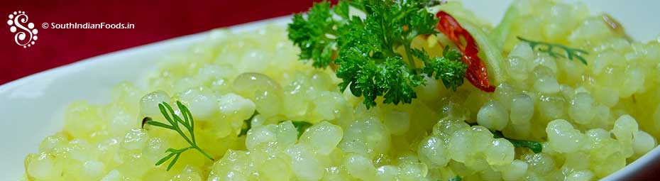 Javvarisi [Sabhudana] Upma