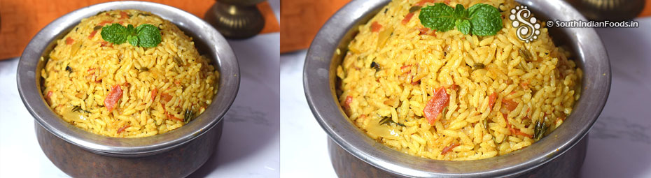 Jeeraga samba tomato biryani
