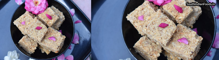 Kadalai burfi | Peanut jaggery burfi-Kongunadu village style