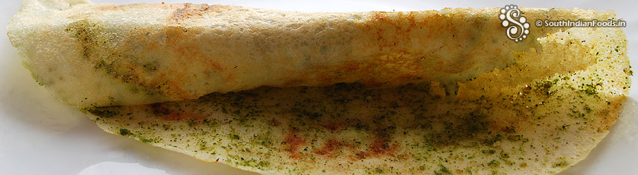 Karuvepillai podi dosai or Curry leaves powder dosa for hair growth