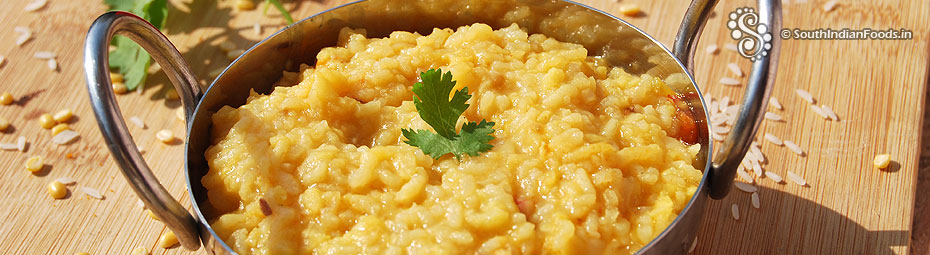Moong dal khichdi