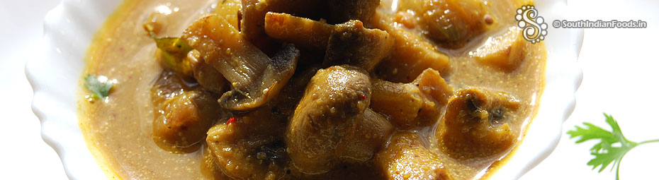 Kongunadu mushroom masala kuzhambu