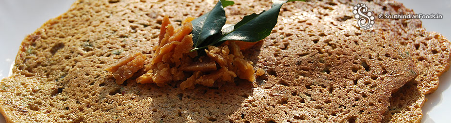 Kuthiraivali adai dosa 