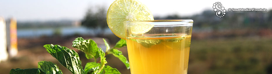 Lemon mint tea
