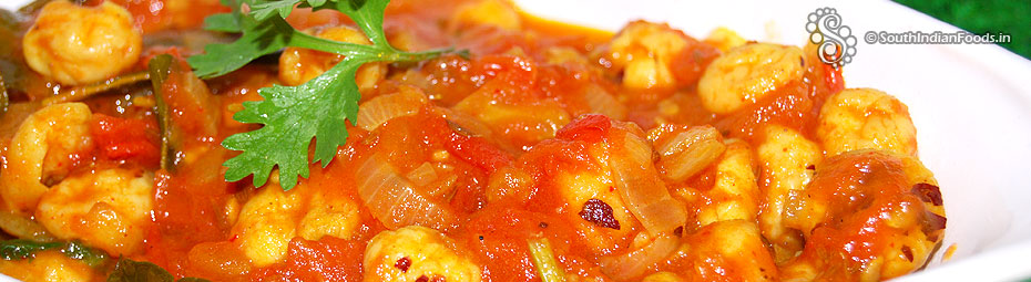 Lotus seeds tomato curry