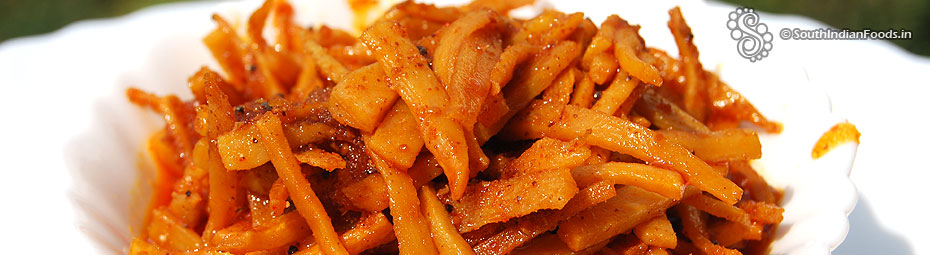 Instant mango ginger pickle