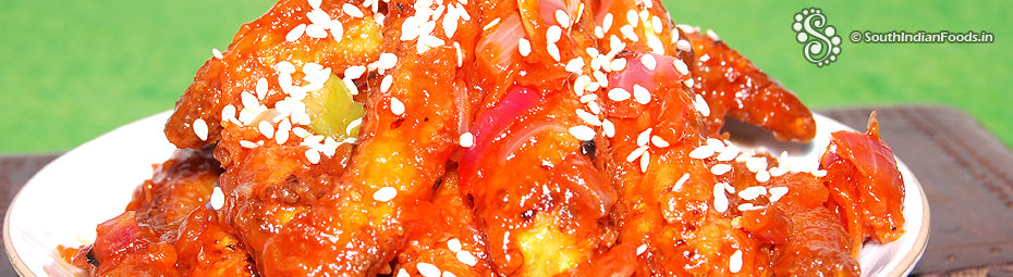 Manchurian style sesame baby corn | Sesame cornlettes manchurian
