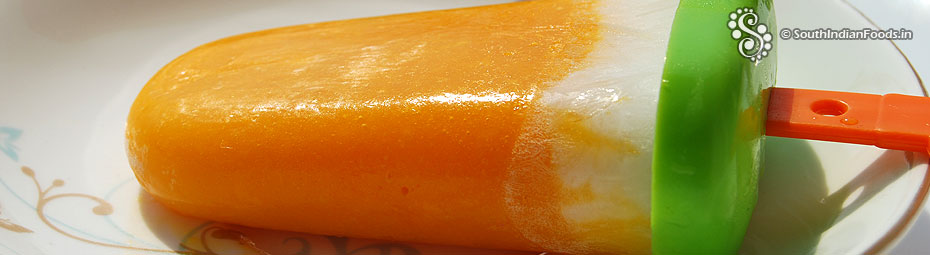 Mango Coconut popsicle