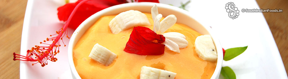 Instant mango custard 