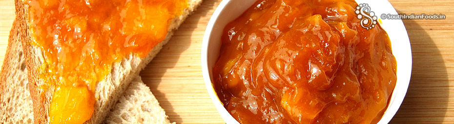 Homemade mango jam
