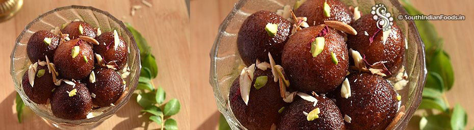 Milk powder gulab jamun