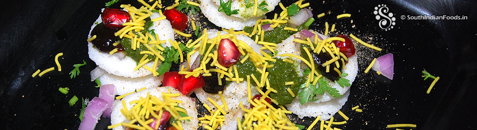 Mini idli chaat