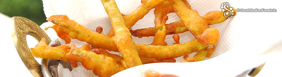 Mirchi bajji sticks