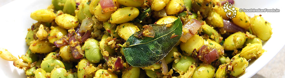 Mochakottai pachai pattani sundal | Field beans green peas stir fry