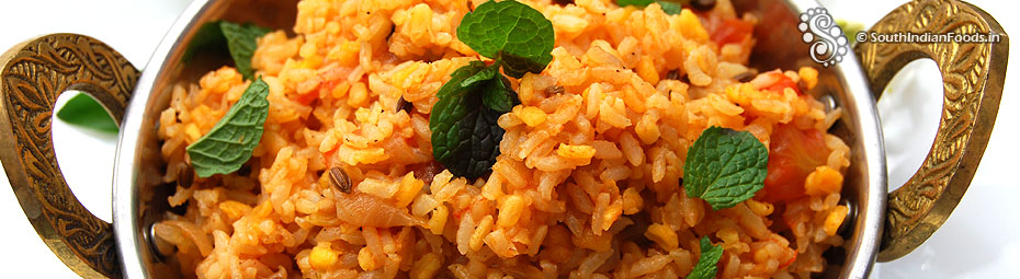 Moong dal biryani