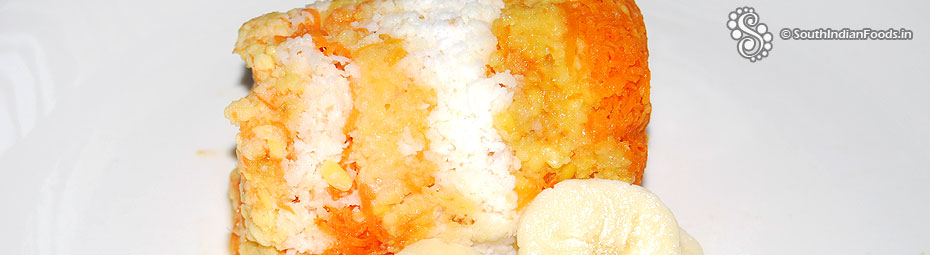Moong dal Carrot Puttu