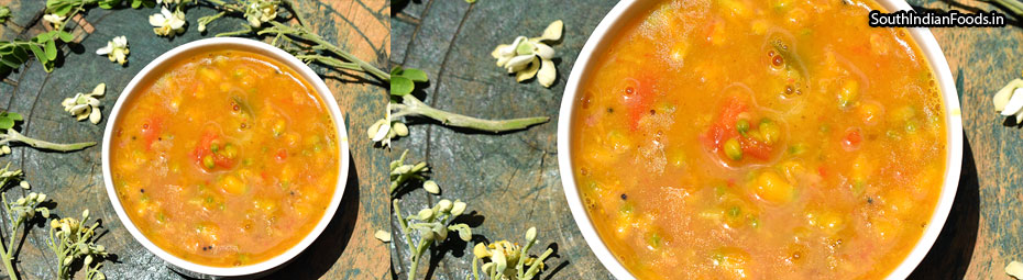 Murungai poo sambar [Drumstick flower]
