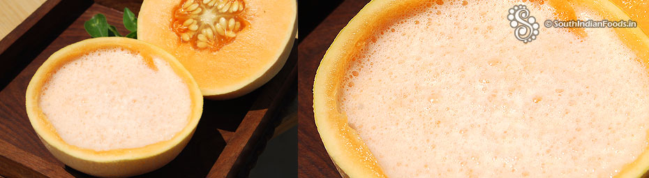 Muskmelon milkshake