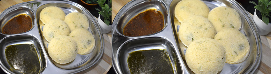 spongy oats idli