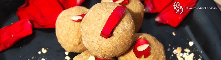 Oats jaggery laddu
