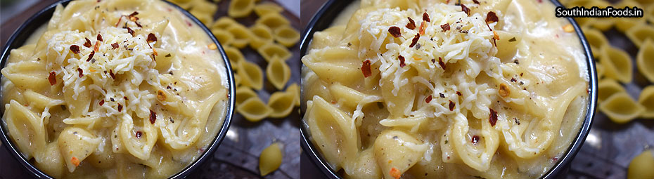 One pot white sauce pasta
