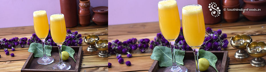 Instant-fresh orange lemon soda