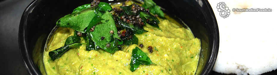 Palak onion chutney