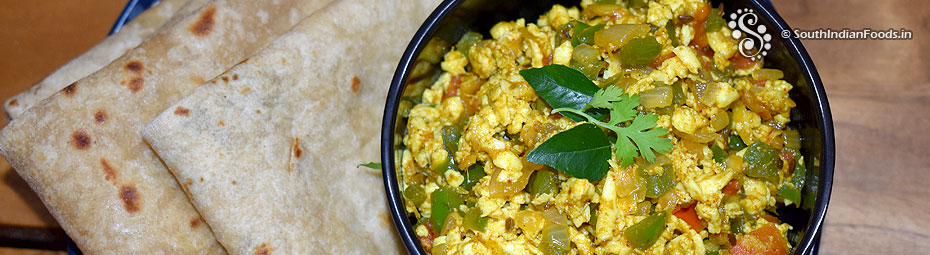 Paneer bhurji & chapathi