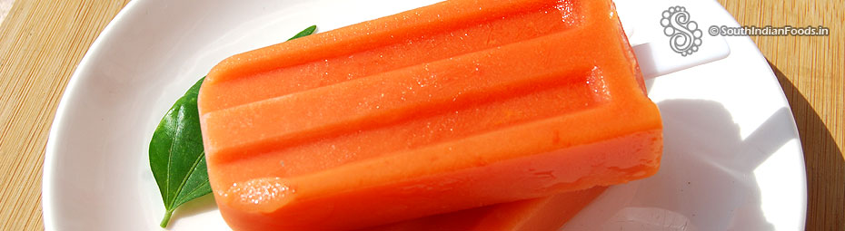 Papaya popsicle