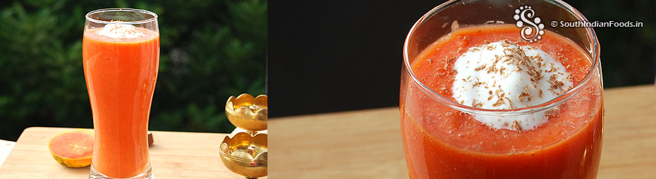 Papaya smoothie 
