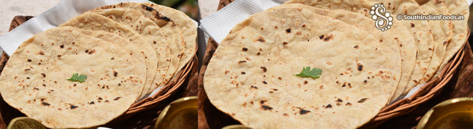 Wheat flour phulka