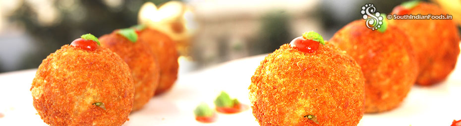 Poha potato balls