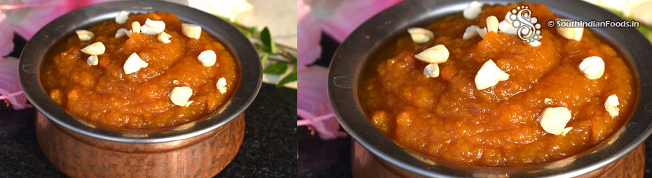 Pressure cooker pumpkin halwa