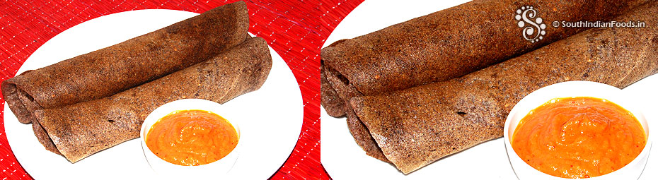 Ragi flour dosa