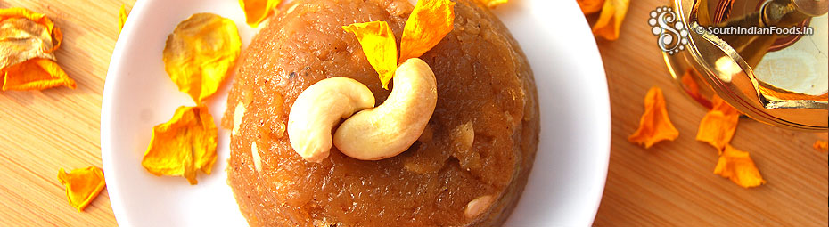Ragi jaggery halwa