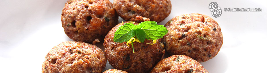 Ragi khara Paniyaram