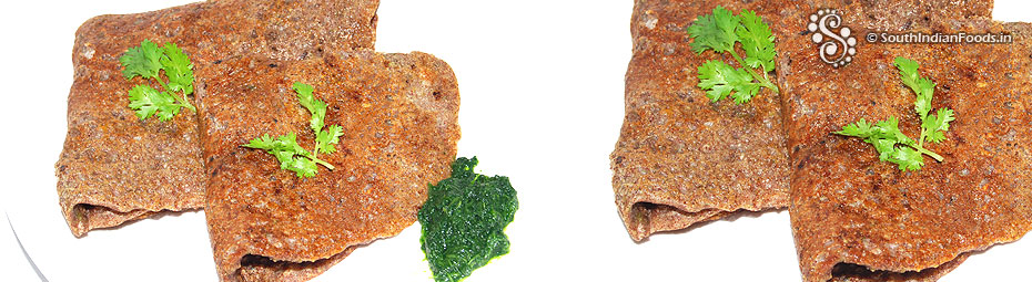 Ragi pesarattu dosa 