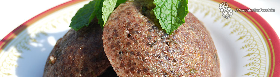 Ragi rava idli