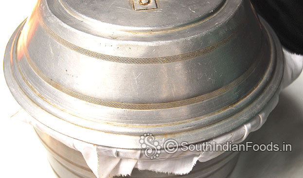 Cover lid and steam it for 5 to 8 min