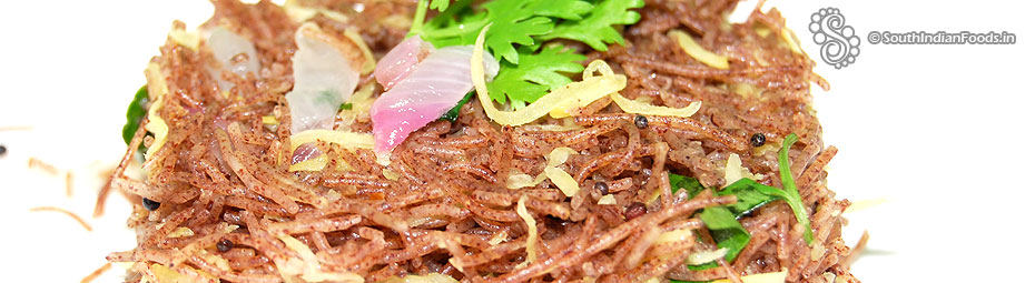 Raw mango ragi semiya