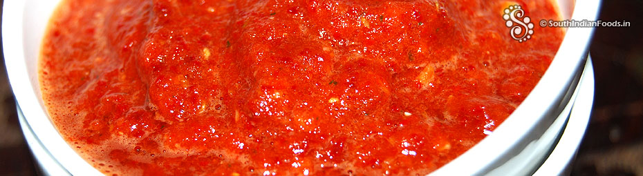 Red chilli chutney