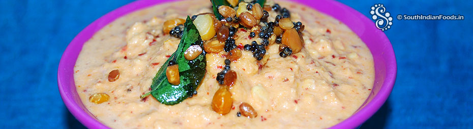 Red chilli coconut chutney