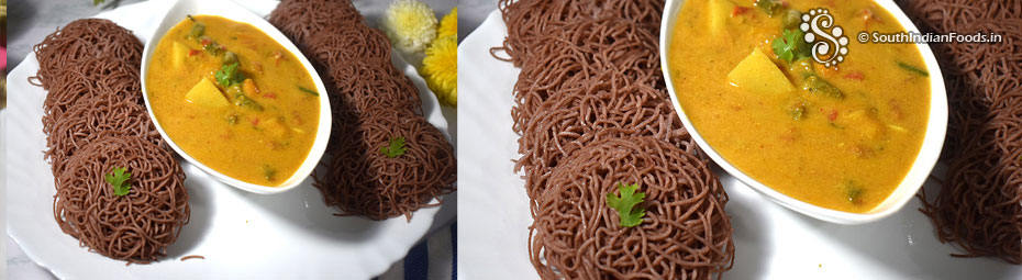 Red rice idiyappam