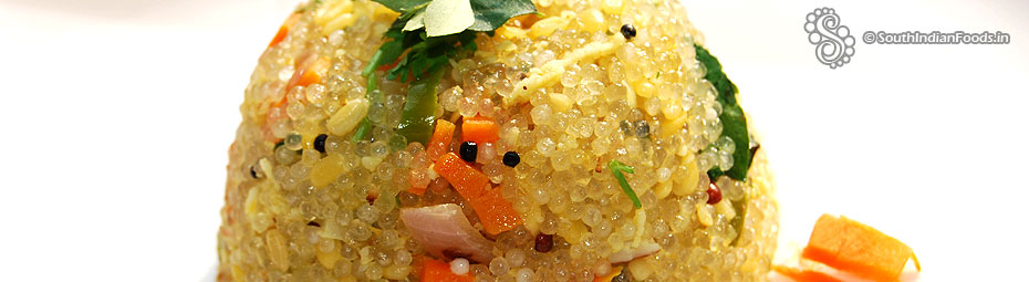 Sago moong dal khichdi