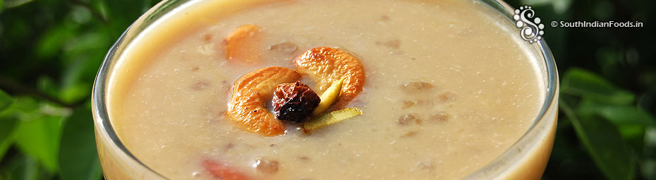 Sago jaggery payasam