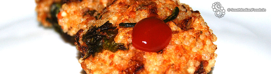 Sago rava vada