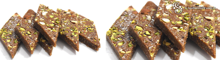 Sesame jaggery burfi 